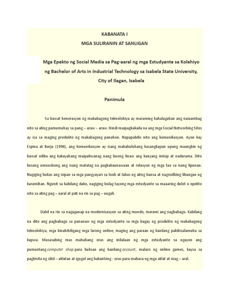 thesis tungkol sa epekto ng social media sa estudyante thesis tungkol sa epekto ng social media sa estudyante